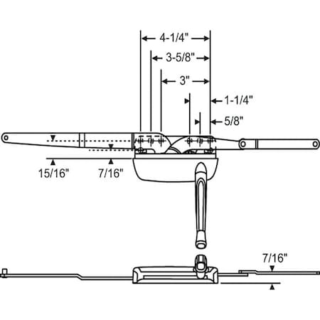 Strybuc Dual Arm Casement Operator 36-368-1